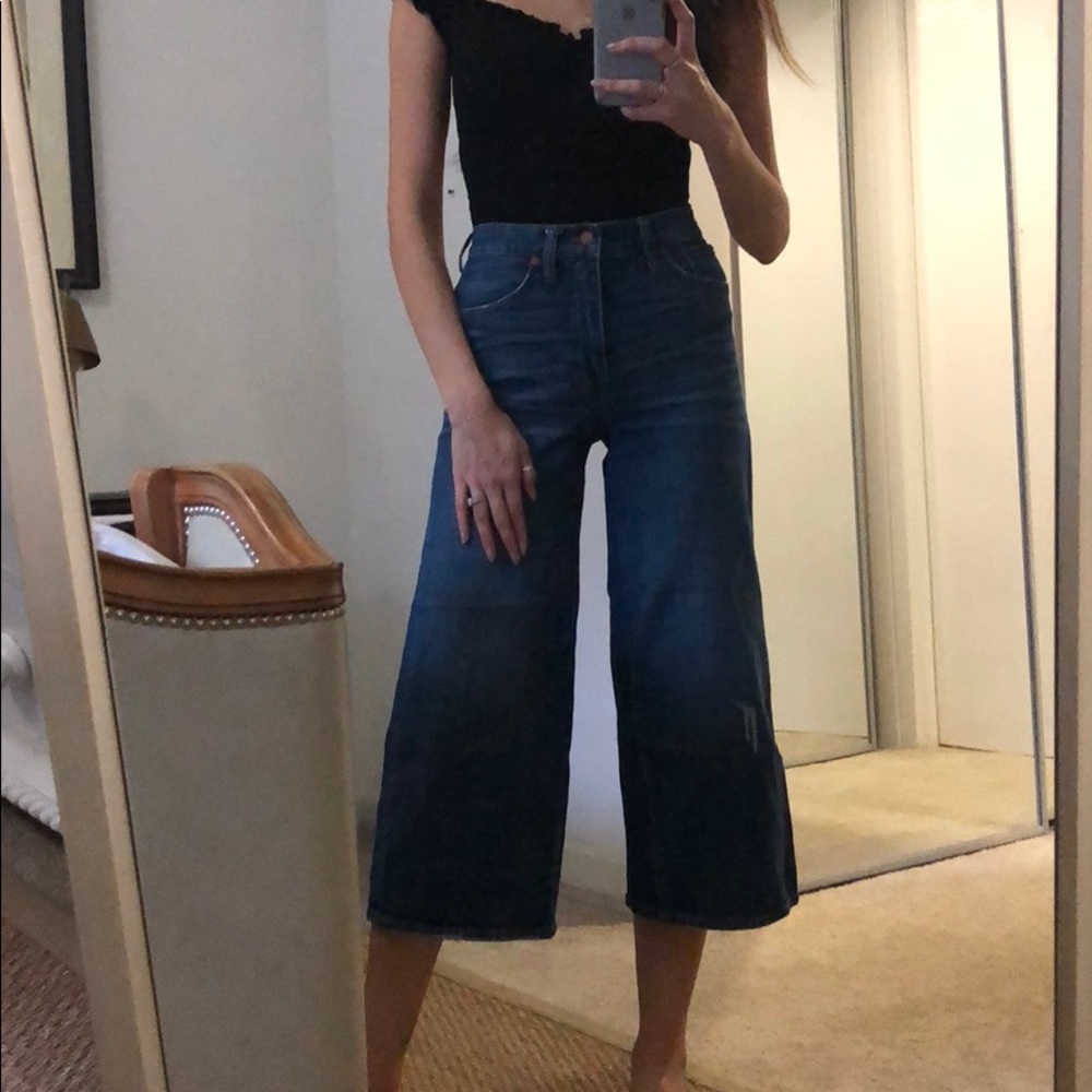 Madewell Wide Leg Crop Jeans